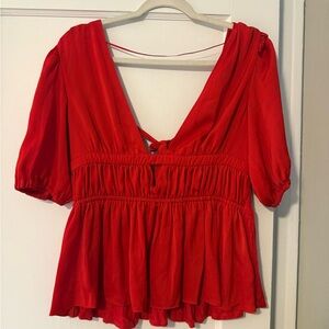 Dolan Vibrant Red Blouse